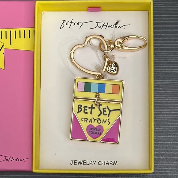 Betsey Johnson Vibrant Crayon Box Charm - Picture 1 of 3